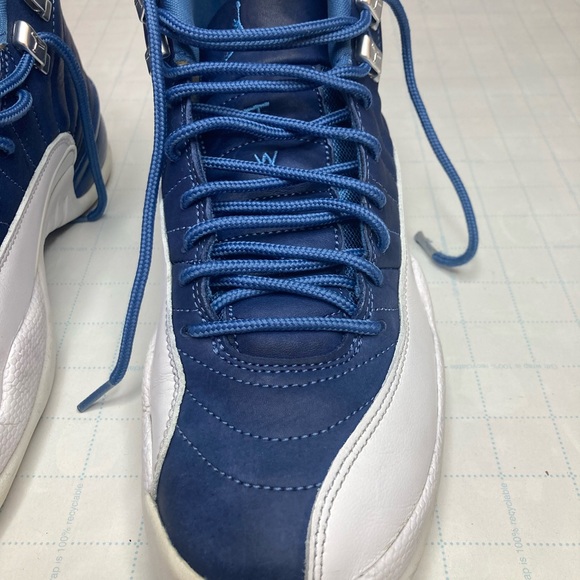 Nike Air Jordan 12 Retro Indigo Stone Blue Legend Men Shoes 130690–404 Size 9 - Picture 3 of 13